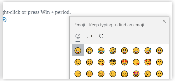 Win 10 Emoji sample